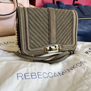 Rebecca Minkoff Dark Olive Suede Crossbody